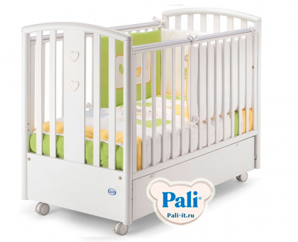 Кроватка Pali Lisa (Лиза) с матрасом Evolution кокос белый (white) Кроватка Pali Lisa (Лиза) с матрасом Evolution кокос белый (white)