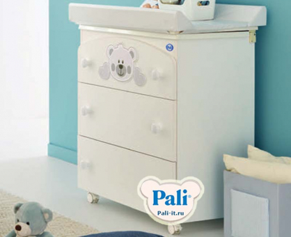 Пеленальный комод Pali Funny Bear (Фанни бир) белый (white) Пеленальный комод Pali Funny Bear (Фанни бир) белый (white)