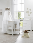 Кроватка Erbesi Ariel Ovale (Ариэль) белый (white) матрас в комплекте Кроватка Erbesi Ariel Ovale (Ариэль) белый (white) матрас в комплекте