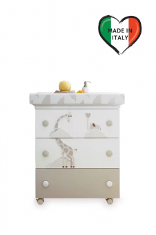 Пеленальный комод Pali Savana (Саванна) белый песочный (white sand) Пеленальный комод Pali Savana (Саванна) белый песочный (white sand)