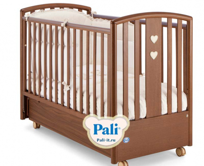 Кроватка Pali Lisa (Лиза) орех (noce) с матрасом Pali Evolution кокос Кроватка Pali Lisa (Лиза) орех (noce) с матрасом Pali Evolution кокос