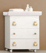 Пеленальный комод Erbesi Dudu (Дуду) белый (white/bianco) Пеленальный комод Erbesi Dudu (Дуду) белый (white/bianco)