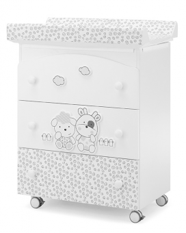 Пеленальный комод Erbesi Milky (Милки) белый Пеленальный комод Erbesi Milky (Милки) белый