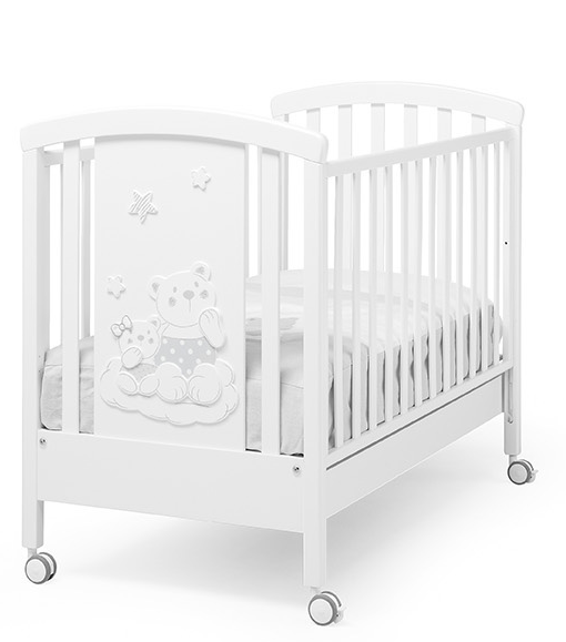 Кроватка Erbesi Nuvoletta (Нуволетта) белый с серым (bianco grigio) Кроватка Erbesi Nuvoletta (Нуволетта) белый с серым (bianco grigio)