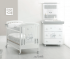 Кроватка Erbesi Nuvoletta (Нуволетта) белый с серым (bianco grigio) Кроватка Erbesi Nuvoletta (Нуволетта) белый с серым (bianco grigio)