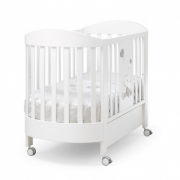 Кроватка Erbesi Ovale Mirtillo (Миртилло овал) белый (white) матрас в комплекте Кроватка Erbesi Ovale Mirtillo (Миртилло овал) белый (white) матрас в комплекте