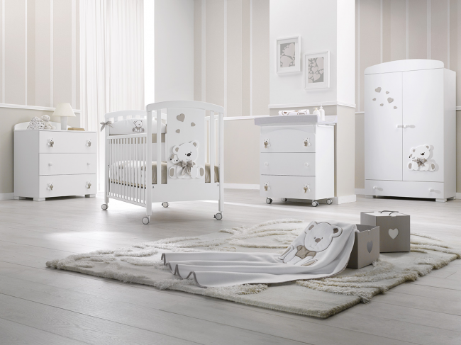 Кроватка Erbesi Tato (Тато) белый Кроватка Erbesi Tato (Тато) белый