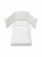 Комплект постельного белья Erbesi Bubu (Бубу) белый с белой полоской