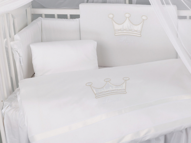 Комплект постельного белья Lepre Royal ,белый, расширенная комплектация Комплект постельного белья Lepre Royal ,белый, расширенная комплектация