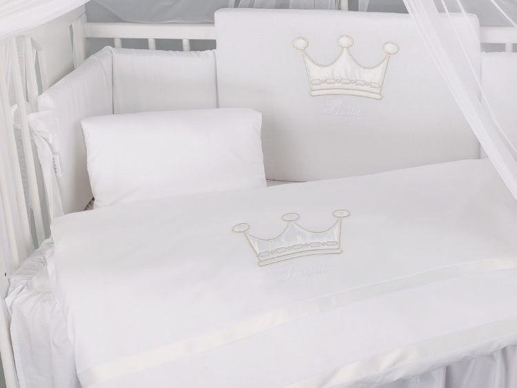 Комплект постельного белья Lepre Royal ,белый, расширенная комплектация