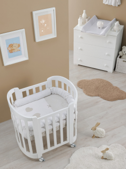 Кроватка Erbesi Ovale Sweet (Свит овал)  белый (white)  