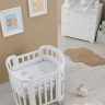 Кроватка Erbesi Ovale Sweet (Свит овал)  белый (white)  