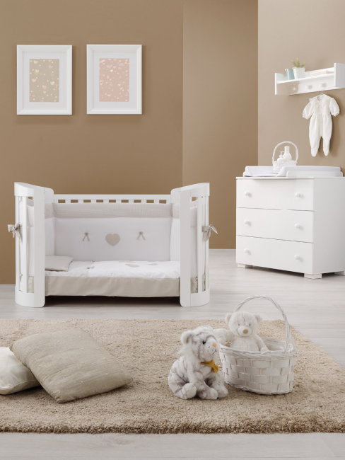 Кроватка Erbesi Ovale Sweet (Свит овал)  белый (white)  