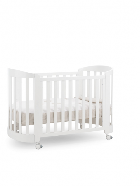 Кроватка Erbesi Ovale Sweet (Свит овал)  белый (white)  