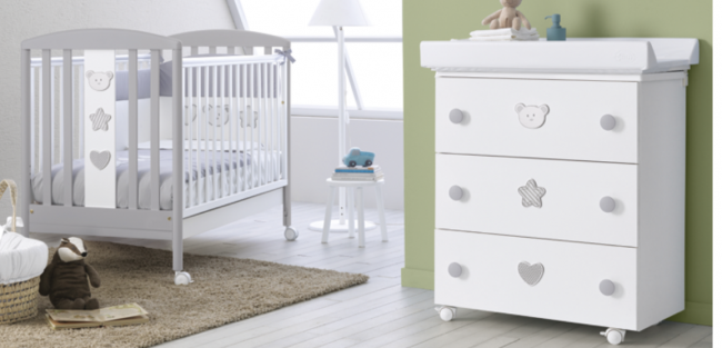 Кроватка Pali Birillo (Бирилло) белый серый (white grey) Кроватка Pali Birillo (Бирилло) белый серый (white grey)