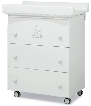 Пеленальный комод Erbesi Incanto (Инканто) белый (white/bianco) Пеленальный комод Erbesi Incanto (Инканто) белый (white/bianco)