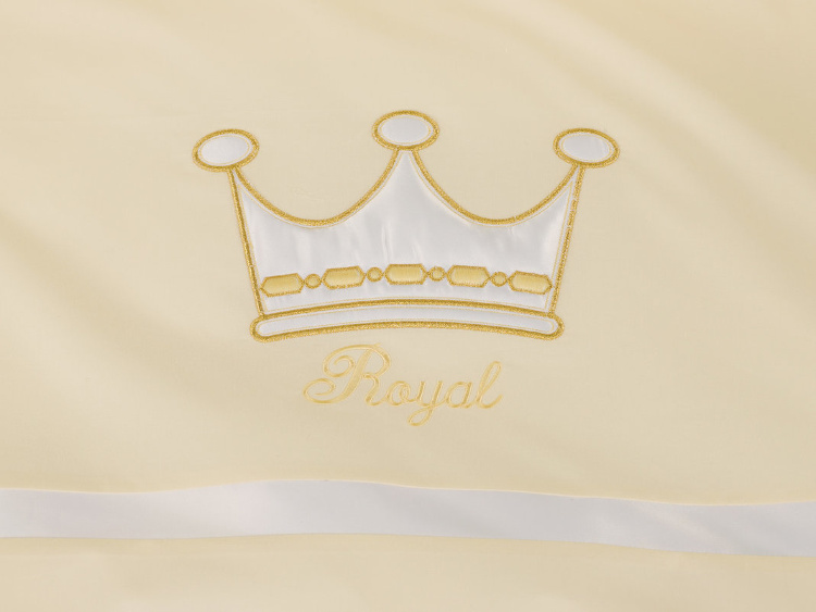 Сменный комплект постельного белья Lepre Royal,кремовый, расширенная комплектация