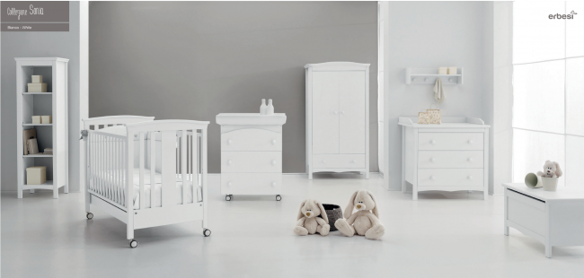 Кроватка Erbesi Sonia (Соня) белый Кроватка Erbesi Sonia (Соня) белый