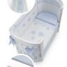 Комплект постельного белья Erbesi Ariel Ovale (Ариэль)  (White/Tortora) для овальных кроваток