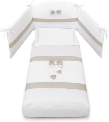 Комплект постельного белья Erbesi Lilli (Лилли) белый, крем (White/Tortora) Комплект постельного белья Erbesi Lilli (Лилли) белый, крем (White/Tortora)