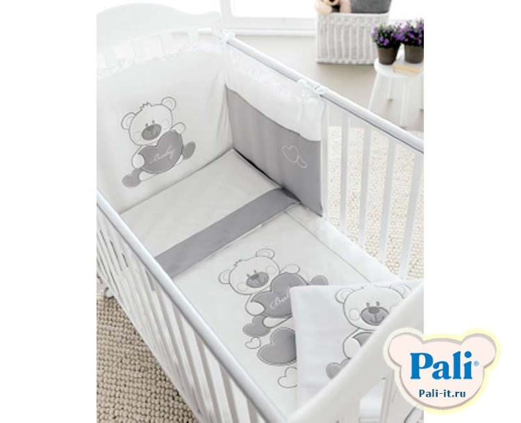 Комплект постельного белья Pali Baby Baby (Беби Беби) белый (white)