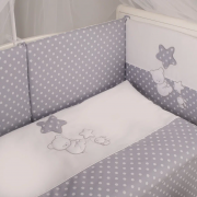 Сменный комплект постельного белья Lepre baloons , серый горох