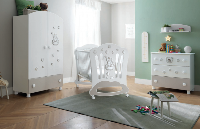 Тумба Pali 6 ящиков Baby Baby (Royal B)  цвет Bianco/Tortora (белый/серо-песочный) Тумба Pali 6 ящиков Baby Baby (Royal B)  цвет Bianco/Tortora (белый/серо-песочный)