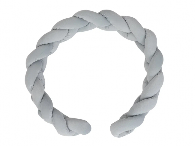 Бампер-коса в кроватку Velvet 210 см, цвет светлый серый, Lepre Бампер-коса в кроватку Velvet 210 см, цвет светлый серый, Lepre