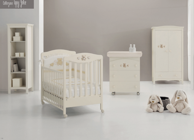 Кроватка Erbesi Tippy Jolie (Типпи Джолие) слоновая кость (Ivory) Кроватка Erbesi Tippy Jolie (Типпи Джолие) слоновая кость (Ivory)