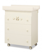 Пеленальный комод Erbesi Tippy Jolie, Amour (Типпи Джолие, Амур) слоновая кость  (Ivory)