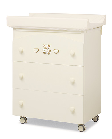 Пеленальный комод Erbesi Tippy Jolie, Amour (Типпи Джолие, Амур) слоновая кость (Ivory) Пеленальный комод Erbesi Tippy Jolie, Amour (Типпи Джолие, Амур) слоновая кость (Ivory)