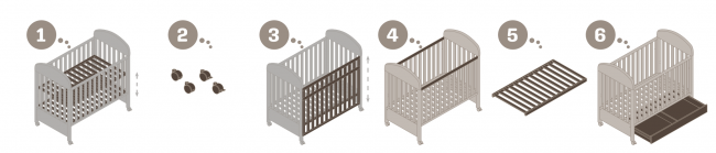 Кроватка Pali Dodo  белый (white)