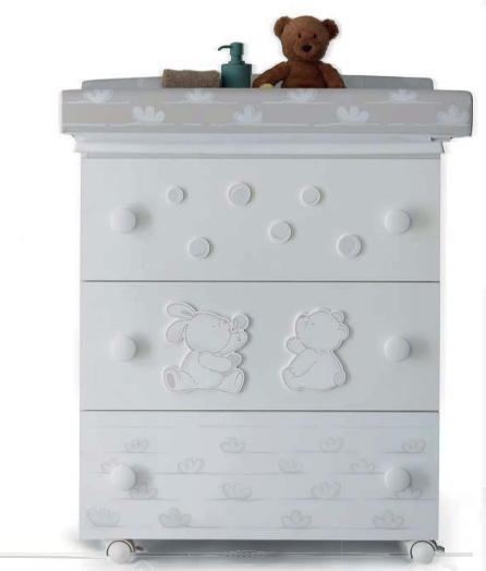 Пеленальный комод Pali Dodo белый (white)