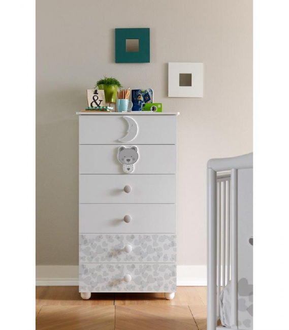 Тумба Pali Settimino Moon (Мун) высокая 6 ящиков белый (white) Тумба Pali Settimino Moon (Мун) высокая 6 ящиков белый (white)