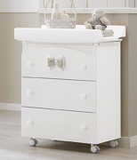 Пеленальный комод Erbesi Lilli (Лили) белый (White)