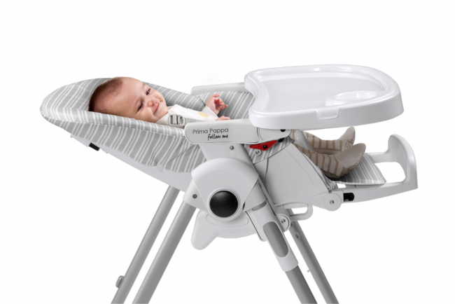 Стул для кормления Peg Perego Prima Pappa Follow Me Linear Grey Стул для кормления Peg Perego Prima Pappa Follow Me Linear Grey