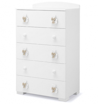 Тумба 5 ящиков Erbesi Bubu (Бубу) белый (white/bianco)