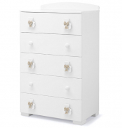 Тумба 5 ящиков Erbesi Bubu (Бубу) белый (white/bianco)