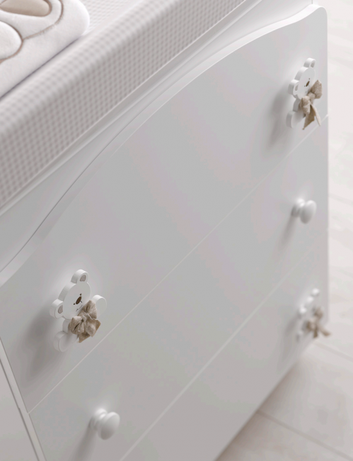 Пеленальный комод Erbesi Tato (Тато) белый Пеленальный комод Erbesi Tato (Тато) белый