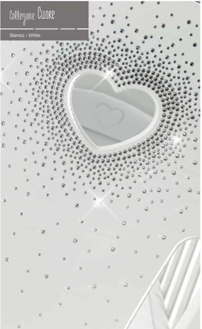 Кроватка Erbesi Cuore (Куоре) белый (Bianco/white) Кроватка Erbesi Cuore (Куоре) белый (Bianco/white)