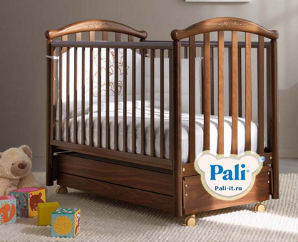 Кроватка Pali Giulia (Джулия)   классический орех (classic walnut) Кроватка Pali Giulia (Джулия)   классический орех (classic walnut)
