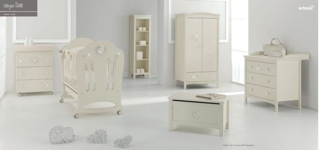 Пеленальный комод Erbesi Cuore (Куоре) слоновая кость (Ivory) Пеленальный комод Erbesi Cuore (Куоре) слоновая кость (Ivory)