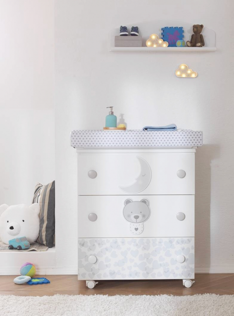 Пеленальный комод Pali Moon (Мун) белый (white) Пеленальный комод Pali Moon (Мун) белый (white)