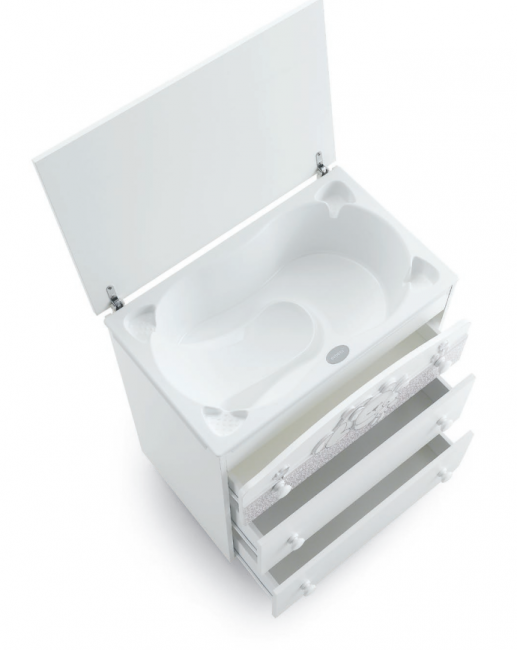 Пеленальный комод Erbesi Cuore (Куоре) белый (white) Пеленальный комод Erbesi Cuore (Куоре) белый (white)