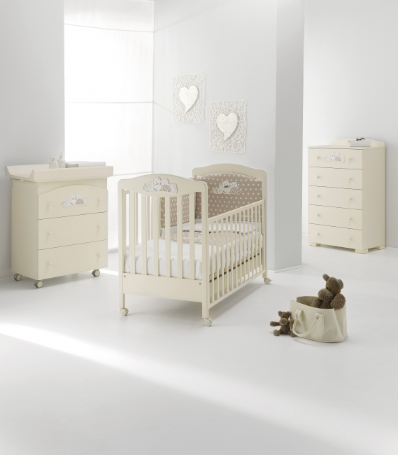 Кроватка Erbesi Tippy (Типпи) слоновая кость (Ivory) Кроватка Erbesi Tippy (Типпи) слоновая кость (Ivory)