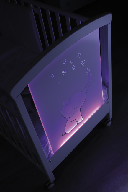 Кроватка Erbesi Elly Led (Элли Лед) белый (White) Кроватка Erbesi Elly Led (Элли Лед) белый (White)