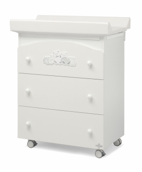 Пеленальный комод Erbesi Tippy  (Типпи) белый (white)
