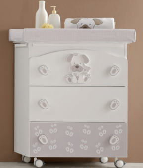 Пеленальный комод Erbesi Jack (Джэк) белый   Пеленальный комод Erbesi Jack (Джэк) белый