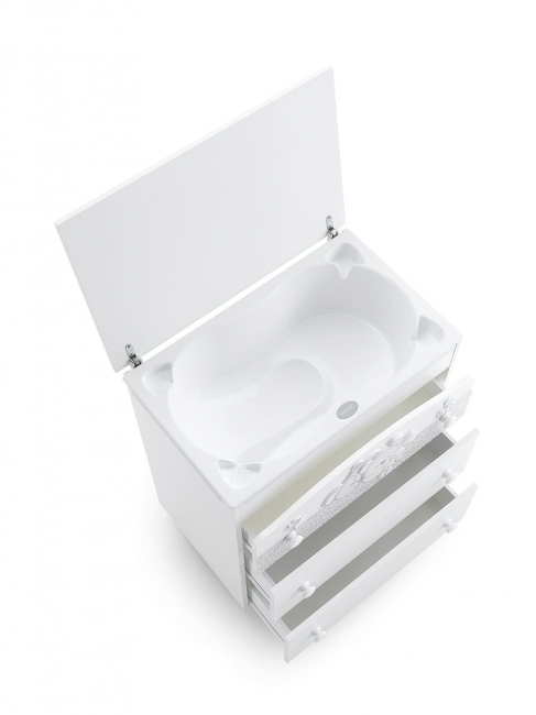 Пеленальный комод Erbesi Lucky (Лаки) белый Пеленальный комод Erbesi Lucky (Лаки) белый