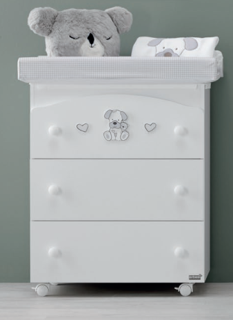 Пеленальный комод Erbesi Lucky (Лаки) белый Пеленальный комод Erbesi Lucky (Лаки) белый